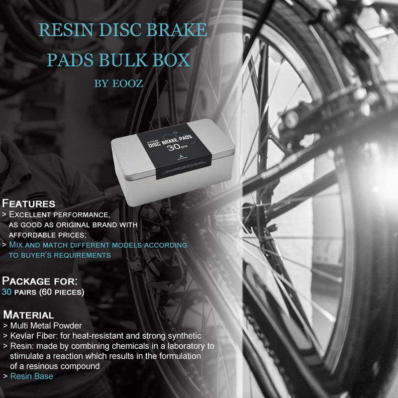 30PRS MTB bike Hydraulic brake pad For shimano sram avid magura formula hayes zoom. Tailored for cycling enthusiasts EOOZ