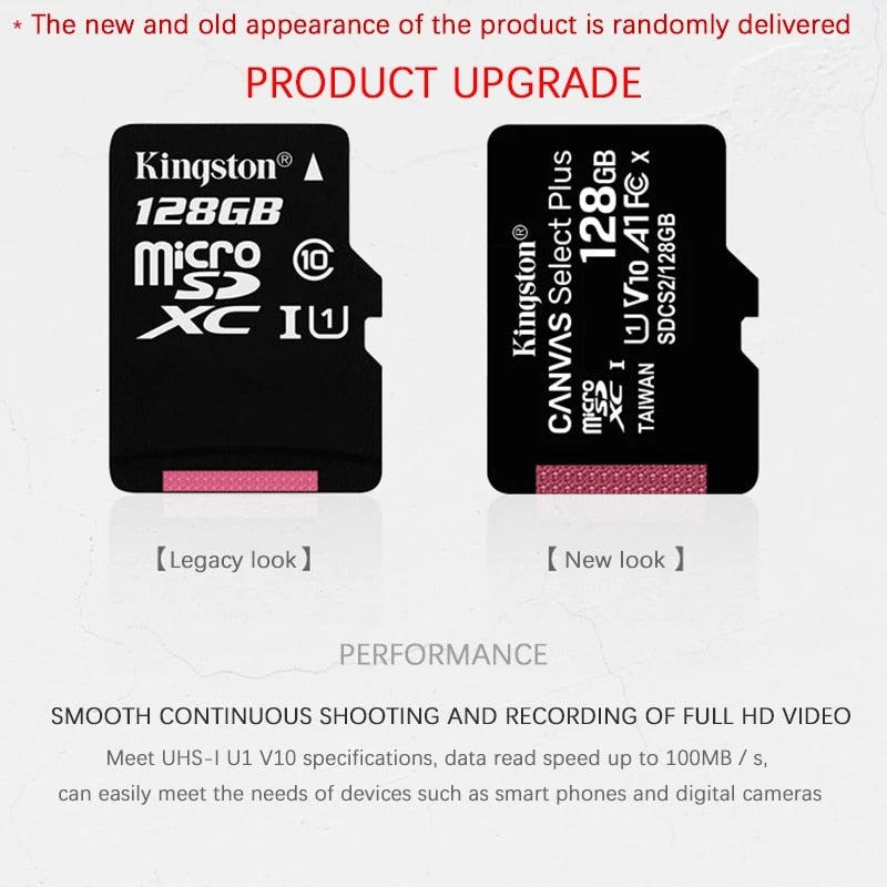 Kingston tarjeta Micro SD tarjeta de memoria Class10 carta sd memoria 128GB 32GB 64GB 256GB 16G SD/TF tarjeta Flash 8G 512G microSD para teléfono