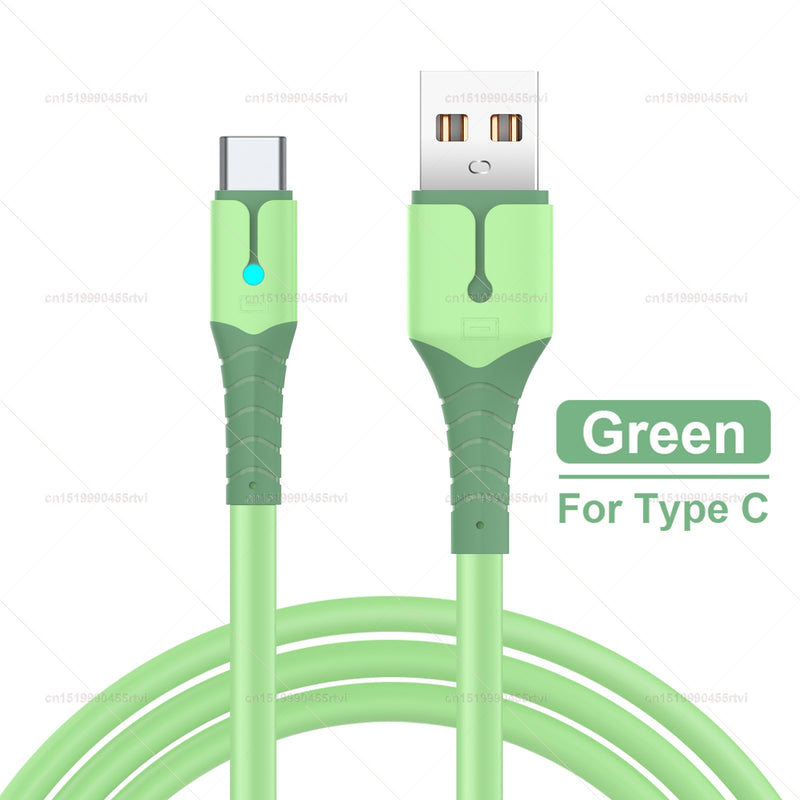 Cable USB tipo C 5A, Cable USB C de carga rápida para Huawei, cargador de Cable de datos, Cable USB tipo C para Honor Xiaomi POCO X3 M3 1/2M