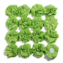 240 STÜCKE 5,5 cm 2 "Perlen Cluster Strass Mitte Chiffon Haar Blume Hand Nähen Blume Boutique Für Baby Stirnbänder