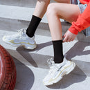 Socken Frühling und Herbst aus reiner Baumwolle, Damen, einfarbig, weich, Mode, Mädchen, schwarz, weiß, Lolita, lustig, koreanisch, die ganze Saison