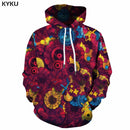 3D Hoodies Psychedelic Sweatshirts Männer Element mit Kapuze Casual Abstract Hoody Anime Graffiti Hoodie Print Lustiger 3D-Druck