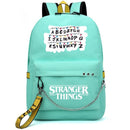 New Stranger Things Rucksack HELLFIRE Multifunktions-USB-Lade-Reise-Segeltuch-Studenten-Rucksack für Teenager Jungen Mädchen Schultasche