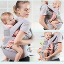 0-48 Monate Ergonomischer Babytragerucksack mit Hüftsitz für Neugeborene Multifunktions-Säuglingstragetuch Taillenhocker Baby Känguru