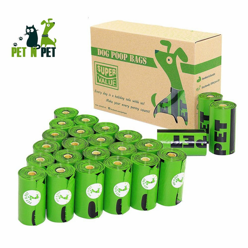 720/360 bolsas biodegradables para caca de perro, 24 rollos de recambio, grandes y gruesos, sin perfume, ecológicos, residuos de producto.