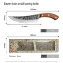 Cuchillo de Chef de 5 "6" 7 ", cuchillo de caza forjado para exteriores, cuchillo de cocina de acero inoxidable para carne, hueso, pescado, frutas, verduras, cuchillo de carnicero