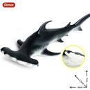 Oenux Large Size Sea Life Animals Weicher Weißer Hai Big Shark Actionfiguren Modell Lebensechtes Lernspielzeug Für Kinder Geschenk