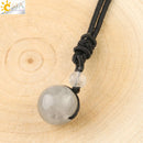 CSJA Natursteine ​​Halsketten &amp; Anhänger Lucky Obsidian Lapis Tigerauge geflochtene Seilkette Frau Männer Vintage-Schmuck Geschenke S463
