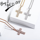 TOPGRILLZ Hip Hop Hochwertige Kreuz Anhänger Halskette Iced Out Full Micro Pave Zirkonia Anhänger Modeschmuck für Geschenk