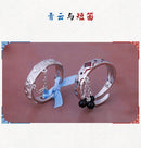 Der ungezähmte Anime Grandmaster of Demonic Cultivation MDZS Cosplay Ring S925 Silber Paar Fingerringe Modeschmuck Geschenk