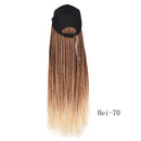 Box Braids Baseball Cap Perücke 24 Zoll lang Synthetische Braid Perücken Hut mit geflochtenen Haarverlängerungen für schwarze Frauen, einstellbare Größe