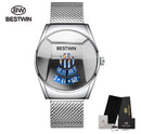Neue Sport BESTWIN Herren Quarzuhren Heiße Luxusmarkenuhr Für Herren Silikon Armbanduhr Wasserdichte Uhr Relogio Masculino