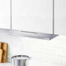 CIARRA 60 cm Visier Dunstabzugshaube Unterschrankhauben Edelstahl Wandmontage Küchenabzugsventilator [Energieklasse C]