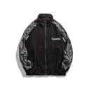 High Street Jacke Herren Cashew Letter Print Reflektierende Windjacke Frühling 2021 Patchwork Herren Bomberjacke Paare