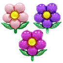 Blume Folienballons Blatt Blume Ballon Geburtstagsfeier Hochzeitsdekorationen Partyzubehör Globos Babyparty Mädchen Kinderspielzeug