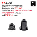DT SWISS FreeHub dt240 350 1700 Kappen MTB Fahrradnaben Konverter Mountainbike Endadapter QR oder THRU Adapter HG/XD/MS BOOST
