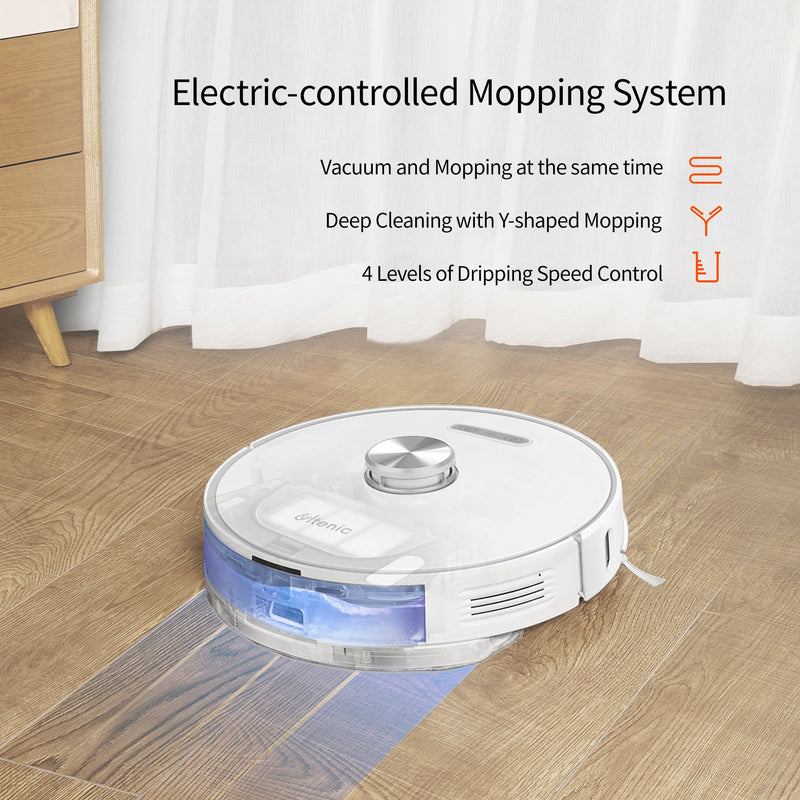 Ultenic T10 Robot Vacuum Cleaner LDS Navigation 3KPa Suction 200min Runtime Auto Charge&amp;4.3L Dust Capacity Smart Home Appliance