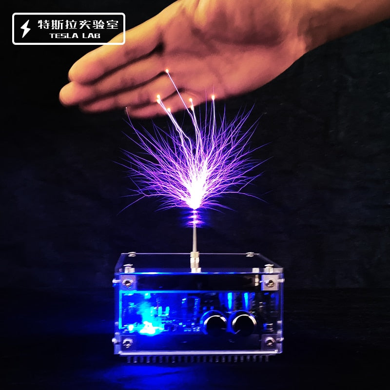 48V2A 10CM Flat-panel Bluetooth Music Tesla Coil High Frequency  High Voltage Pulse Test Apparatus/Scientific Experiments