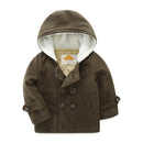 Mudkingdom Infant Baby Jungen Kleidung Herbst Winter Kapuzenjacke Verdicken Warme Jungen Oberbekleidung für Kleinkinder Langarm Lässige Mäntel