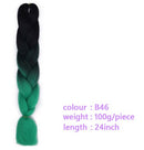 Black Star Hair Ombre Jumbo Braiding Hair Extensions 24 Inch Twist Braids Synthetic Hair Fiber for Twist Braiding for Women