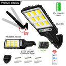 Luz Solar LED KSIJEH, lámpara Solar para exteriores, luz Solar alimentada por energía Solar, impermeable, Sensor de movimiento PIR, farola para decoración de jardín