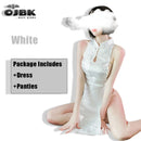 2020 lencería Sexy Anime uniforme chino Qipao clásico mujeres satén Cheongsam noche Albornoz moda vestir para mujeres erótico