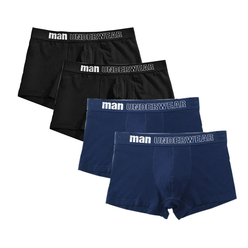 Men Underwear Boxer Cotton Man Short Breathable Solid Mens Flexible Shorts Boxers Male Underpants