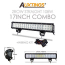 Auxtings 12 '' 22 '' 20 Zoll 12 V 24 V Offroad-LED-Lichtleiste Spot Flood Combo 20 '' 126 W LED-Arbeitslicht für Jeep Car 4WD Truck SUV ATV