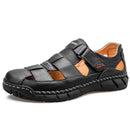 2020 Klassische Herren Sandalen Sommer Echtes Leder Sandalen Männer Outdoor Casual Leichte Sandale Mode Männer Slipper Größe 38-48