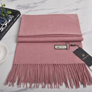 VISROVER neue 32 Farben Frau Winterschal Mode weibliche Schals Kaschmir handfeeling Winter Wraps einfarbig Winter Hijab Schal