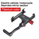 Soporte de aluminio para teléfono de bicicleta, soporte retrovisor para motocicleta, manillar giratorio de 360 ​​grados para teléfono, soporte para teléfono GPS
