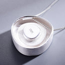 Lotus Fun Real 925 Sterling Silver Minimalism Style Fine Jewelry Geometric Near Round Design Epoxy Pendant without Necklace