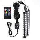 Niscarda LED Car Foot Light Lámpara ambiental con control remoto Múltiples modos Luces decorativas interiores automotrices