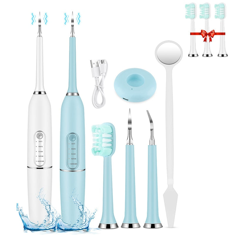 Electric Dental Calculus Remover Dental Cleaning Device Teeth Cleaner Tooth Whitening Irrigator Remove Tartar Scaler Teeth Care