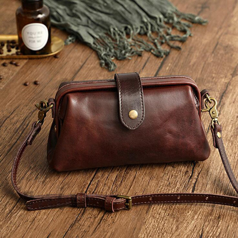 Top Quality Pure Cowhide Shoulder Bags Copper Buckle Messenger Bag Genuine Leather Fashion Ladies Crossbody Bags Female Bolsas