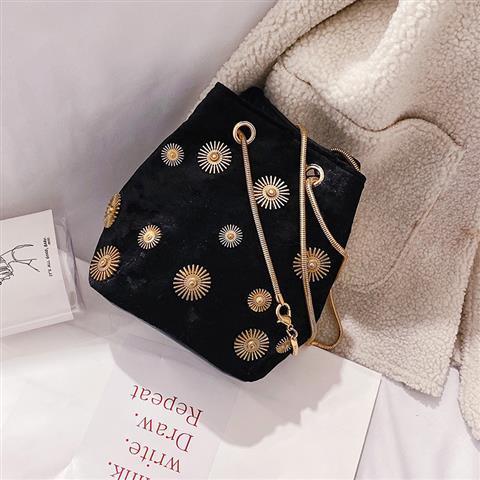 Luxury Handbags Women Bags Designer Chain Small Crossbody Bucket Bags For Women Shoulder Bags Velvet Messenger Bag free shipping