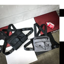 Männer Taktische Weste Gürteltasche Hip-Hop Chest Rig Tasche für Männer Männliche Bauchtaschen Leinwand Gürteltasche Brusttasche Streetwear Kanye