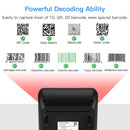 Eyoyo 2D-Desktop-Barcode-Scanner, omnidirektionaler, freihändiger, kabelgebundener USB-Big-Barcode-Leser, 1D-QR-Bildschirm, Barcode-Scanner
