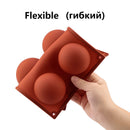 Schokoladenkugelform Halbkugelform Halbkugelform Silikon Schokoladenkuchen Mousse Dessert Backen Gebäck Backformen