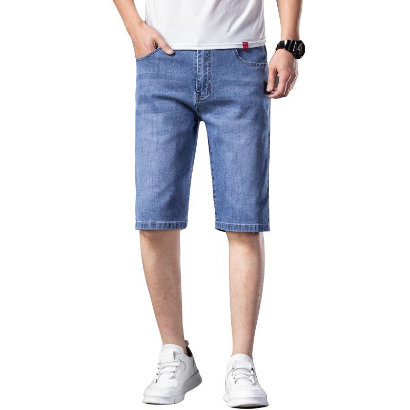 2021 neue Art und Weise Mens zerrissene kurze Jeans Marke Kleidung Bermuda Sommer Baumwolle Shorts atmungsaktive Denim Shorts männlich