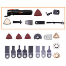 LOMVUM Power Renovator Akku-Oszillierende 12-V-Holzbearbeitungswerkzeuge Heimwerker-Oszillator Multi-Cutter Elektrische Trimmerklinge