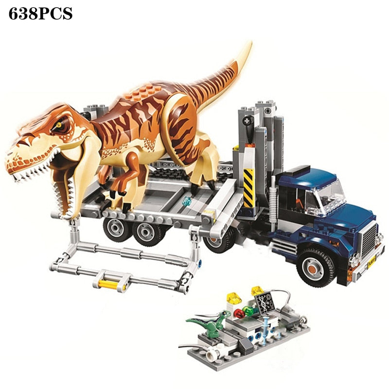 Jurassic Dinosaur World Mechanical T-rex Indominus Tyrannosaurus Ankylosaurus Building Blocks Bricks Toy For Kid Gift 75941