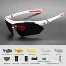 Comaxsun Professionelle polarisierte Fahrradbrille Fahrradbrille Outdoor Sports Fahrrad Sonnenbrille UV 400 mit 5 Linsen TR90 2 Style