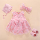 Baby Taufkleid 2022 Bogen Neugeborenes Baby Mädchen Kleinkinder Kleider &amp; Kleidung Schneewittchen Babykleid 1 Jahr alt Geburtstagskind Kleid