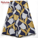 Kalume Weißer afrikanischer Tüll-Spitzenstoff Pailletten 5 Yards 2021 nigerianischer Mesh-Spitzenstoff Hohe Qualität zum Nähen von Hochzeitstüchern F1999