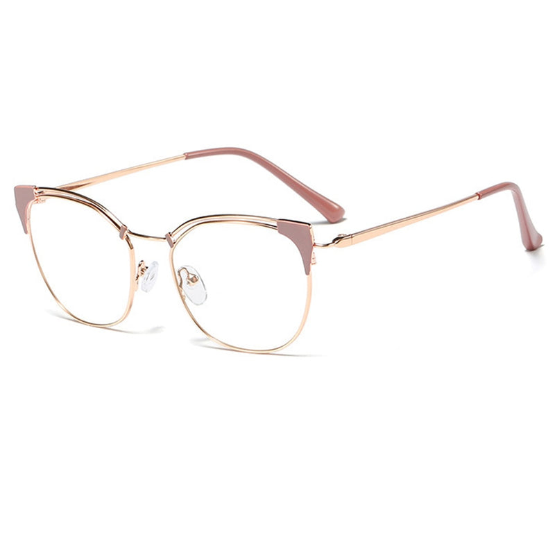 Belmon Cat Eye Spectacle Frame Women Eyeglasses Computer Prescription Optical For Female Eyewear Clear Lens Glasses Frame 95537