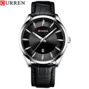 CURREN Quarzuhren für Herren Lederband Herren Armbanduhren Top Luxusmarke Business Herren Uhr 45mm Reloj Hombres