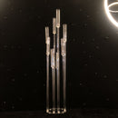 2er-Set Acryl-Kerzenständer, 8 Köpfe, alle durchsichtig, Kerzenhalter, Hochzeit, Kandelaber, Tischdekoration, Blumenständer, Kandelaber