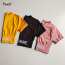 Peeli Kurzarm Gym Top Sport Shirt Damen Yoga Top Fitness Cropped Top Sport Running Active Wear Atmungsaktive Workout T-Shirts