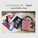 Mode Acryl Box Design Cartoon Frauen Party Kupplung Umhängetasche Brief Bild Geldbörsen und Handtaschen Weibliche Designer Tasche